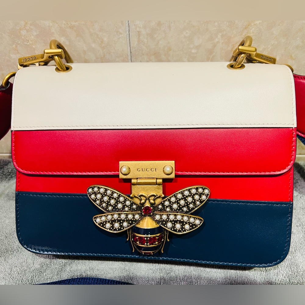 ⭐️Authentic Gucci Calfskin Queen Margaret Bling for Love bag NWT